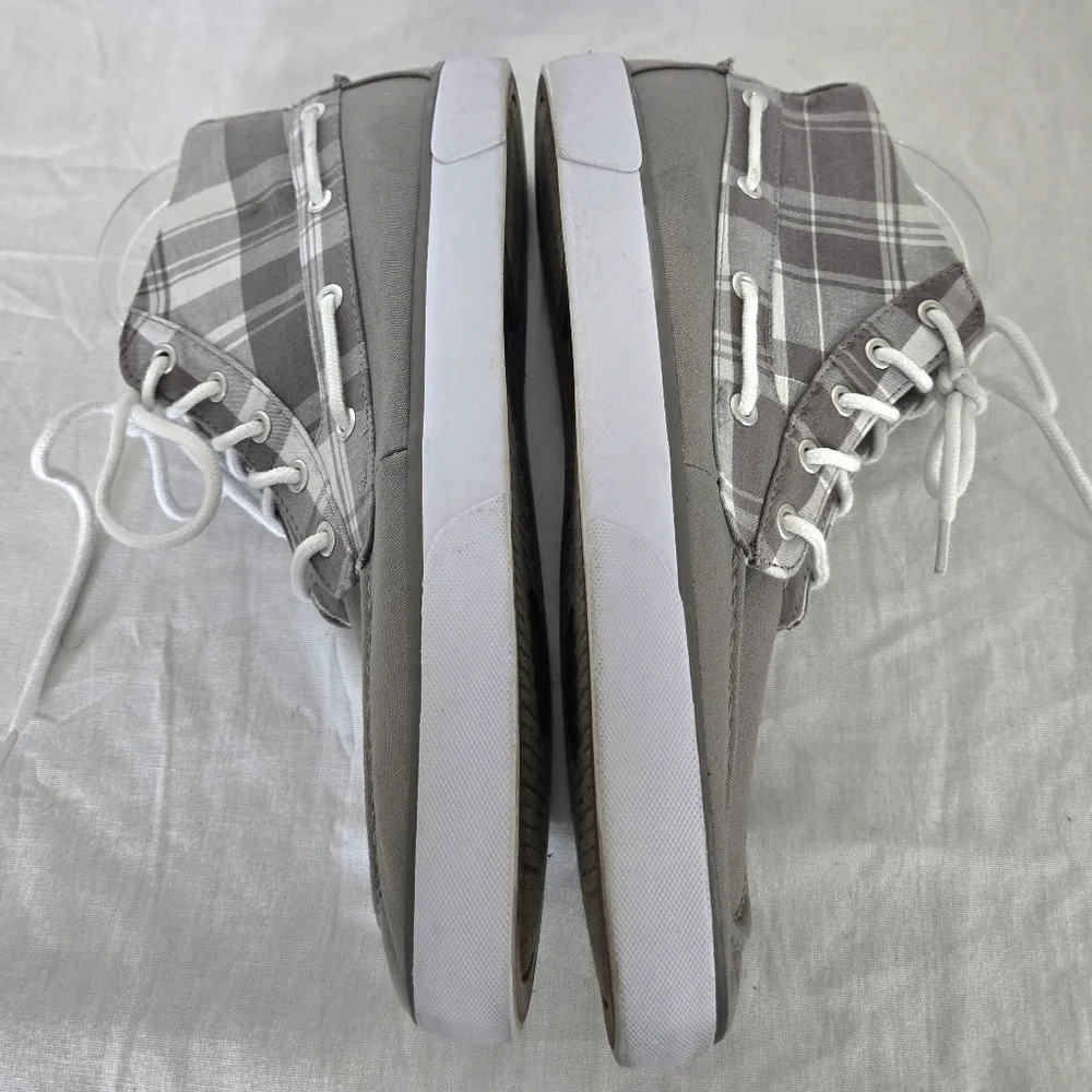 Polo Ralph Lauren Men's Lander Chukka Gray/Gray Plaid Canvas Boots Shoes, 10 D
